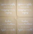 TX-099 Text - 3-lagig - Kuchen löst keine Probleme...